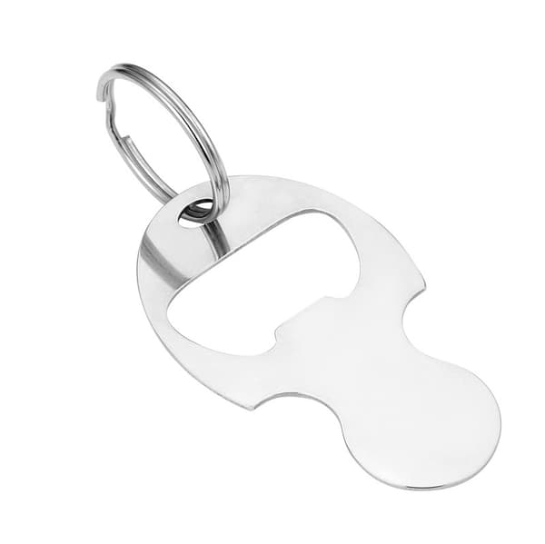 Nøglering med indkøbsvogns-Token Silver M