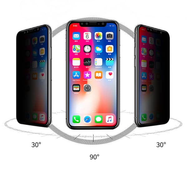 Anti-Spy Skärmskydd för iPhone (2-pack) iPhone 15 Pro