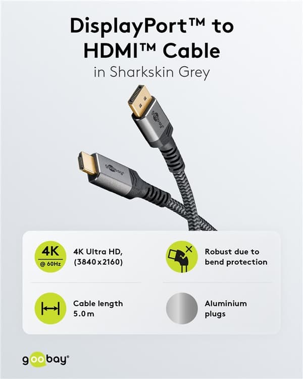 DisplayPort til HDMI-kabel