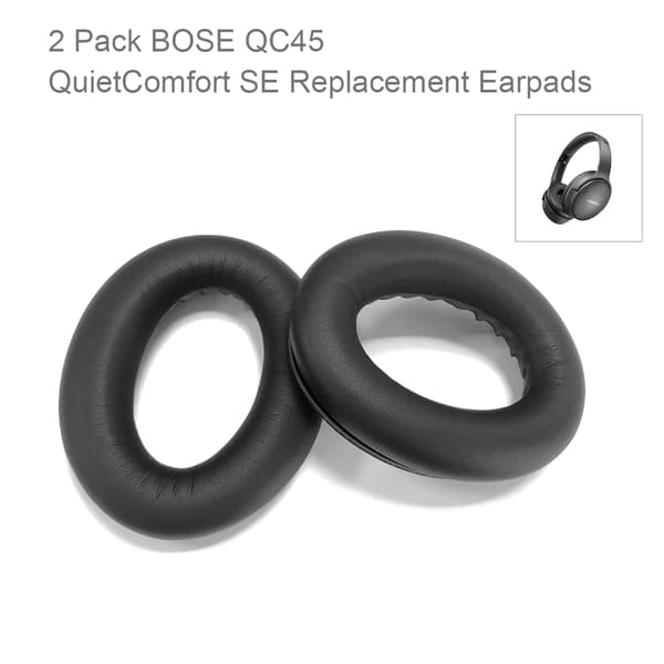 Öronkuddar för Bose QC45 / QuietComfort SE Black