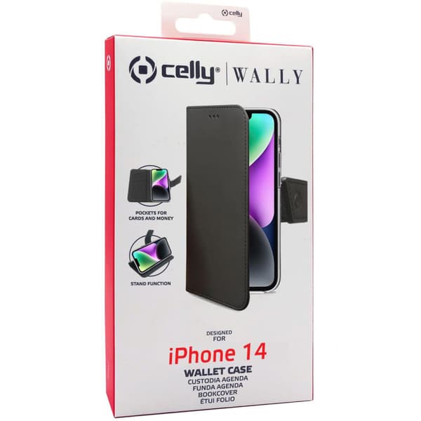 Wallet Case iPhone 14 Svart