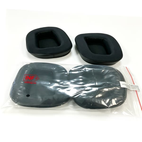 Erstatningsøreputer og etuier for Logitech G633/G933 Black