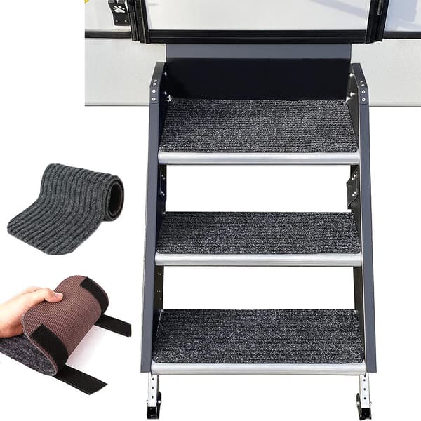4 stk Camper Step Covers, RV Step Matts for Lippert og MORryde Steps
