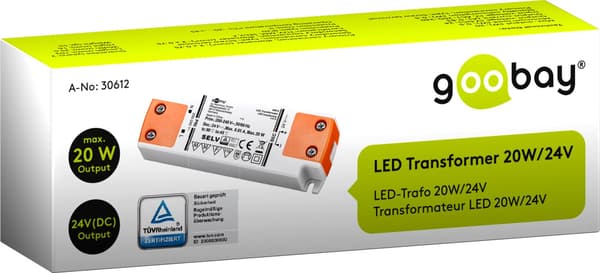 LED-muuntaja 24 V (DC) (DC), 20 W