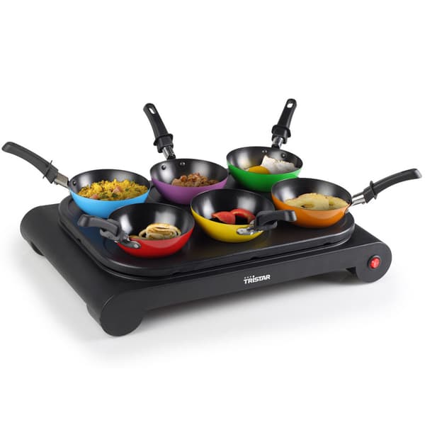 Wokset 6 fargede panner