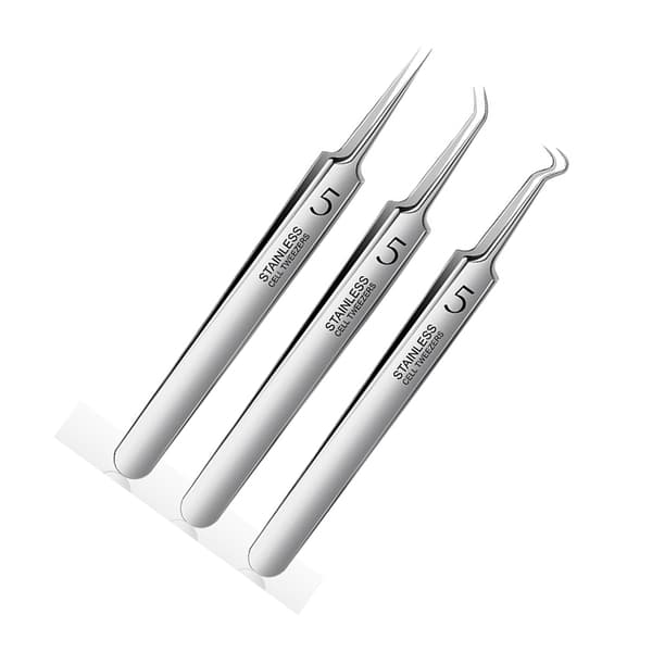 Værktøjssæt til fjernelse af hudorme med etui 3-pack