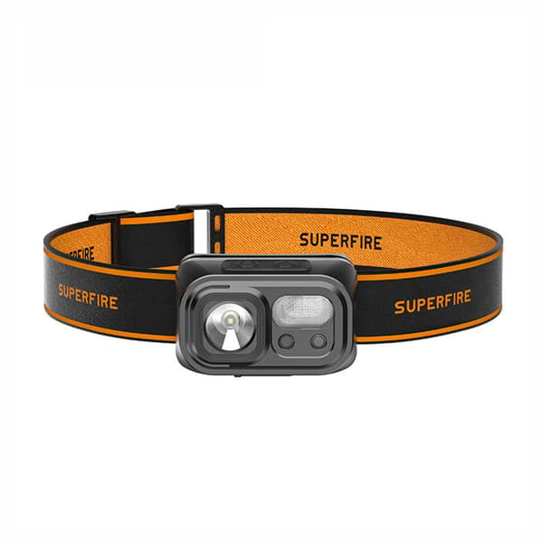 Superfire HL23 -otsalamppu, 220lm, USB-C