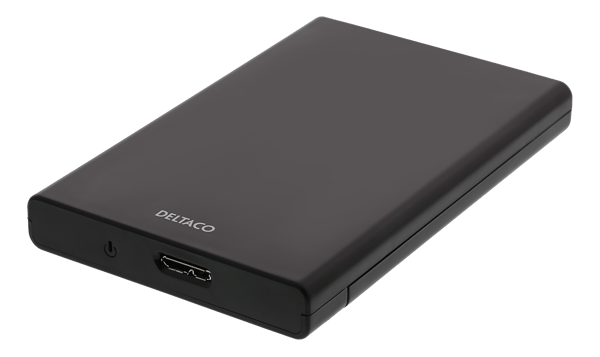 External 2.5" cabinet, USB 5 Gbit/s, SATA III, black