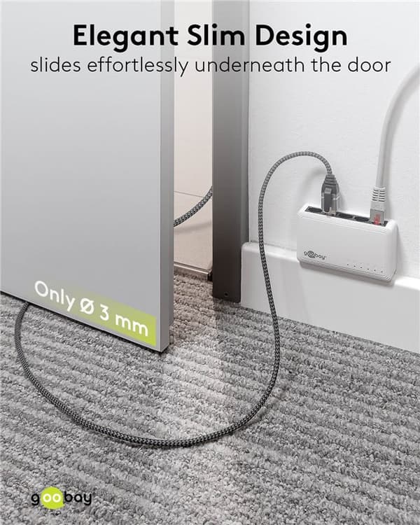 Ethernet-kaapeli USB-C™ 3.1 - RJ45, Slim, 1 m