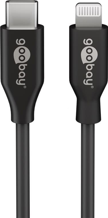 Lightning til USB-C™ opladnings- og synkroniseringskabel, 0,5 m, sort
