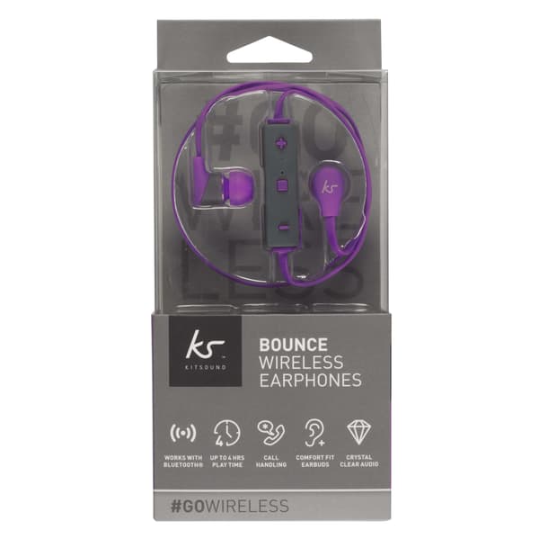 Øreplugger Bounce Lilla In-Ear Trådløs Mic