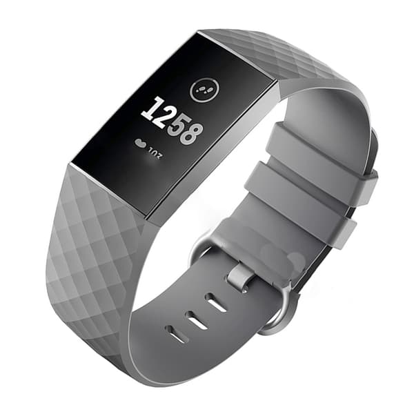 Grå lille silikonerem til Fitbit Charge 4/3