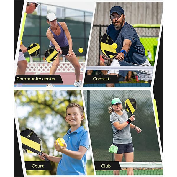 Pickleballset - Glasfiberracketar, Bollar & Väska 14#model