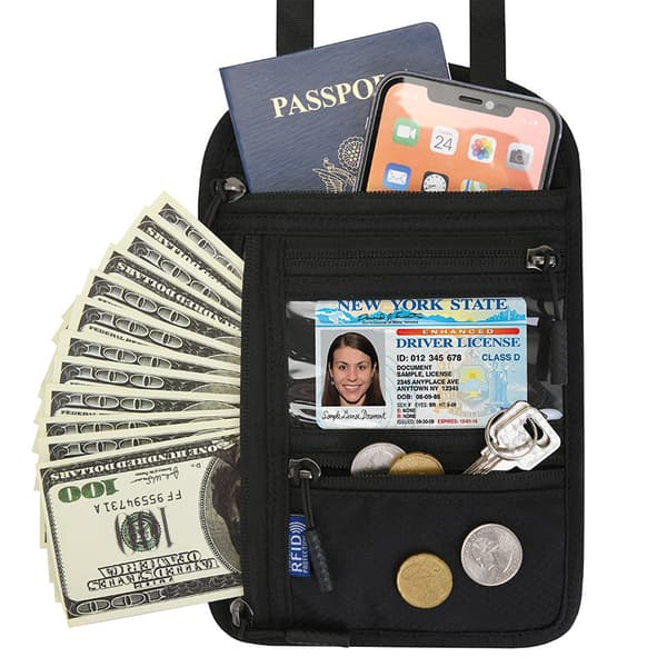 Paspung Multifunktionel RFID-beskyttelse Black