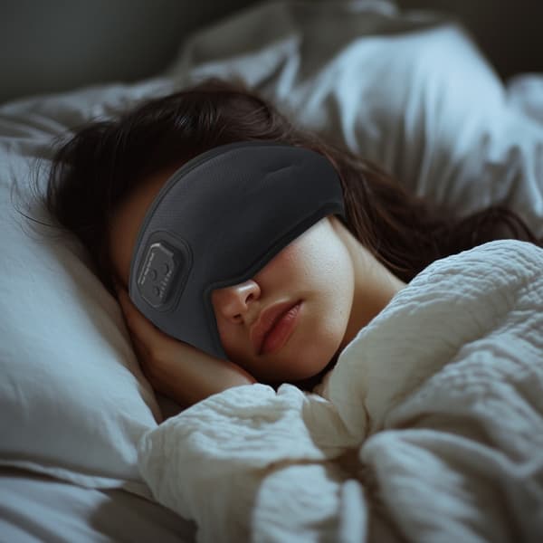 3D Bluetooth-søvnmaske Black
