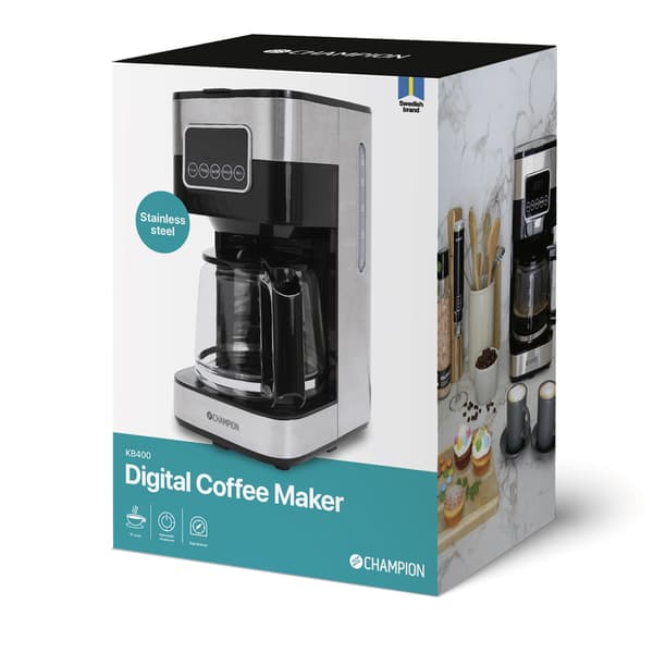 Kaffetrakter Digital 12-kopper/1,5L KB400 Rustfri