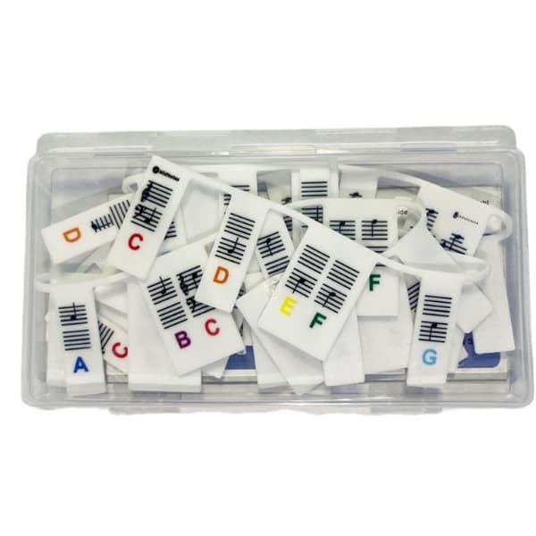 88-Key Silicone Piano Keyboard Stickers MultiColor