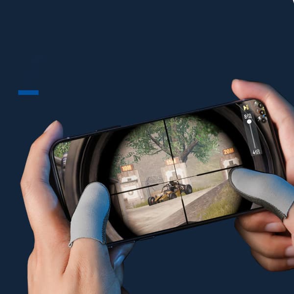 Fingertutter for Gaming i Sølvfiber (Grå Krigsbjørn)