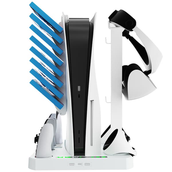 PS VR2 & PS5 laddstation kylställ White
