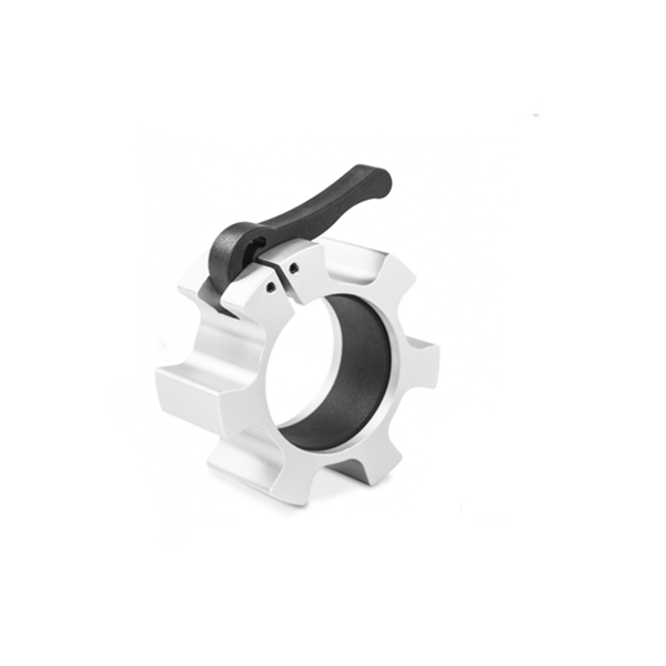 Olympic Barbell Clamp Bar Clip Silver