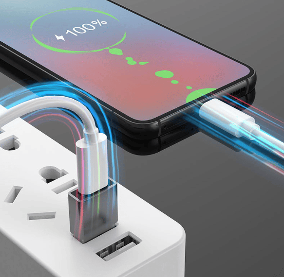 USB-A (uros) - USB-C (naaras) sovitin Black