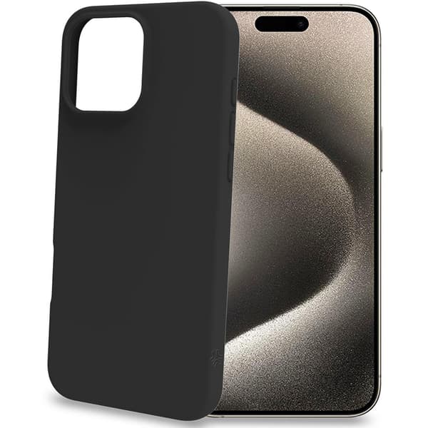 Cromo Soft gummideksel iPhone 16 Pro Max Black
