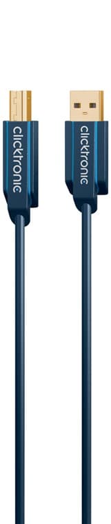 USB-A til USB-B 2.0 adapterkabel