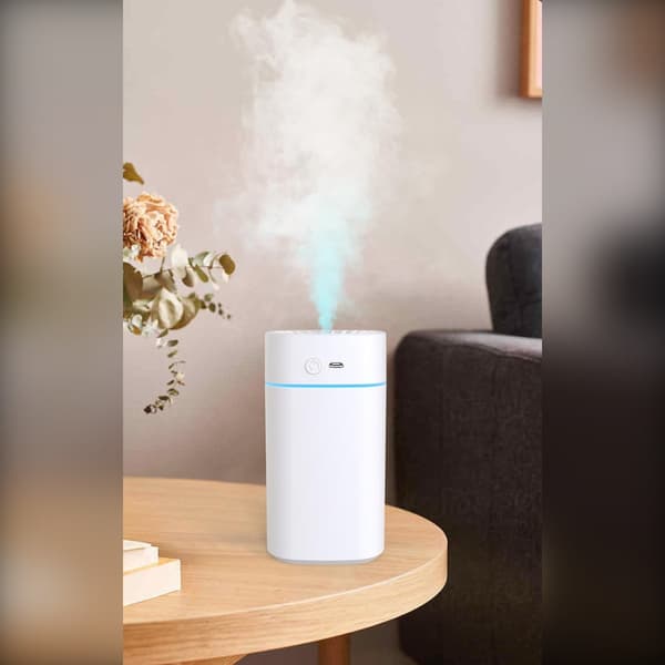 Oppladbar Aroma Diffuser Luftfukter med Ambient Lys White