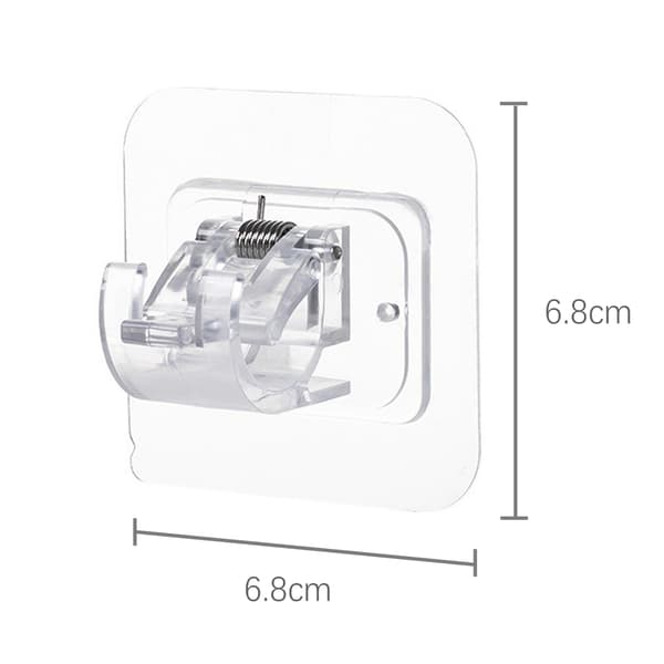 Självhäftande Gardinstångsfästen Transparent