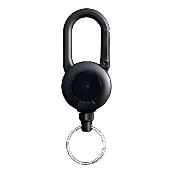 Uttrekkbar nøkkelring Black