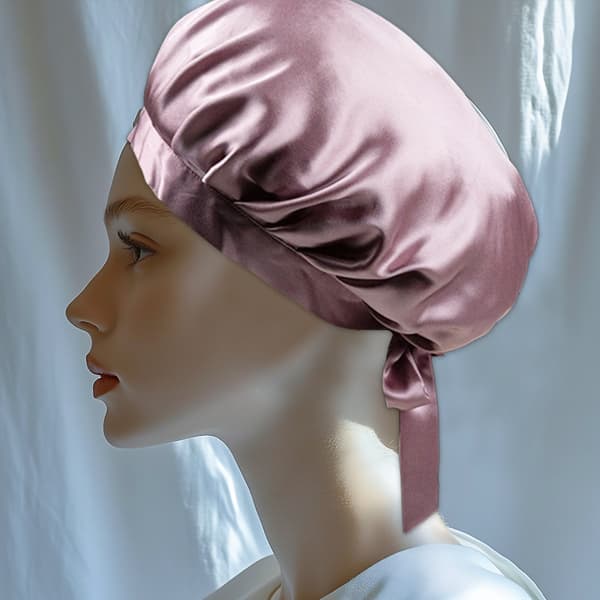 Sovmössa nattmössa silke Pink