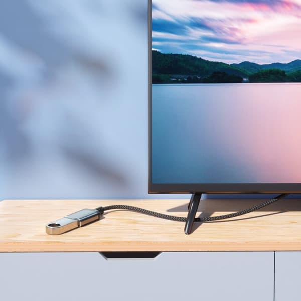 USB 3.0 Förlängningskabel Hane till Hona - Grå Nylonflätad Datakabel, 1/2 Meter 2 m