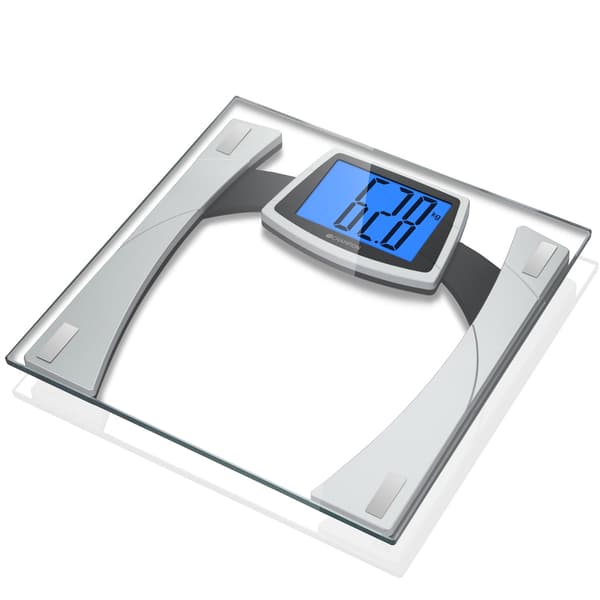 Badevægt XL Display Glas PV210 Sølv/Sort