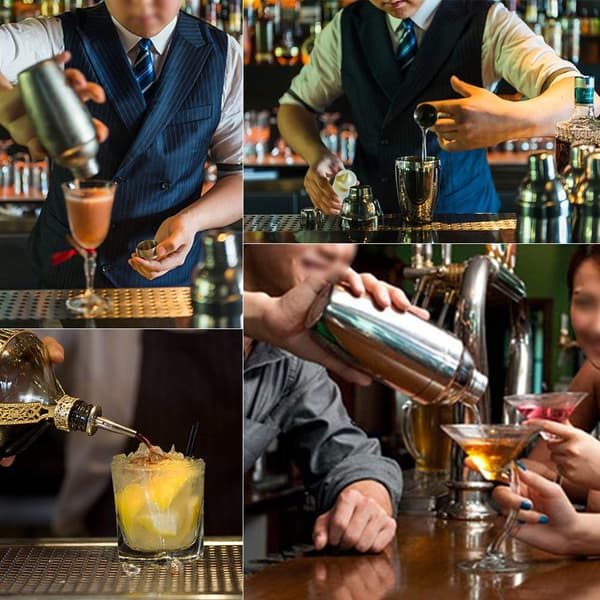 Cocktailsæt Rustfrit stål Sølv 8 dele