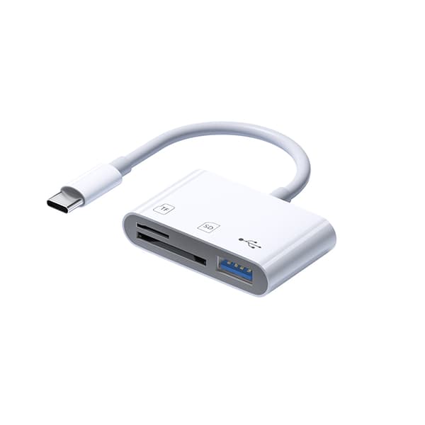 Multifunksjonell kortleser, USB-C til SD/TF/USB