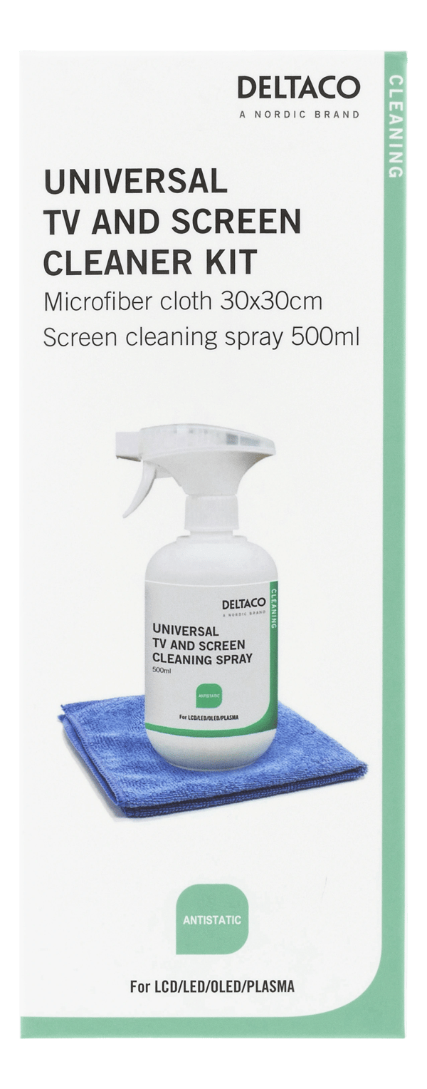 Cleaning set: 500ml liquid screens + microfiber colour Box