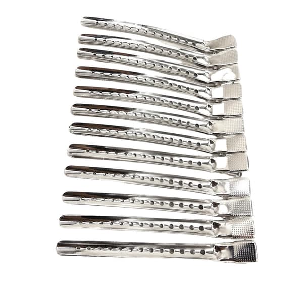 Hårklmlmmor i aluminium, 12-pack Silver L