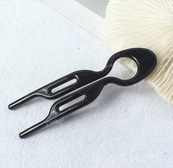 Franske hårnåler, U-formet, 5 stk. Black