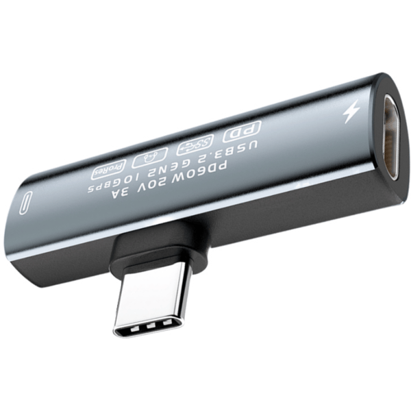 USB-C til USB-C-adapter – 60 W hurtiglading og 10 Gbps dataoverføring