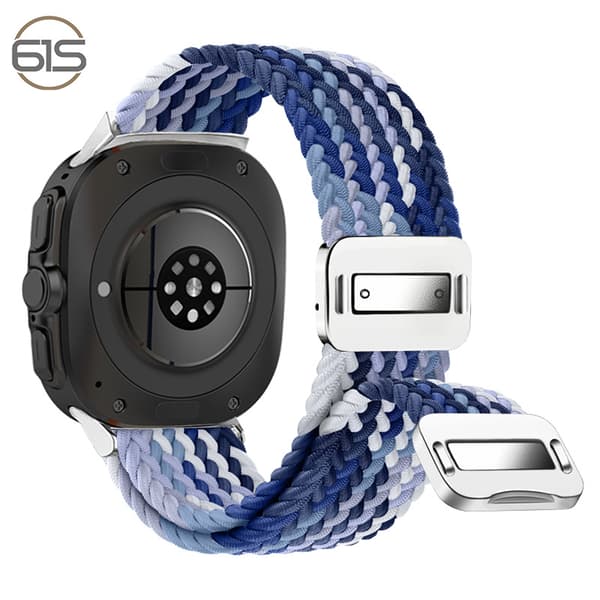 Samsung Watch 7 Ultra Elastisk vevd nylonrem Blue