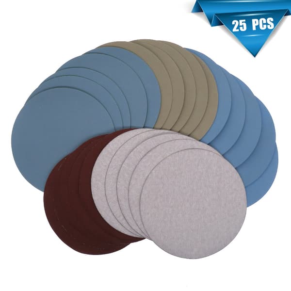 5-tommer 125 mm slibeskiver, 25-pak MultiColor