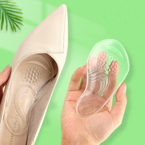 1 par Flat Feet Arch Orthotic Support indlægssåler Transparent