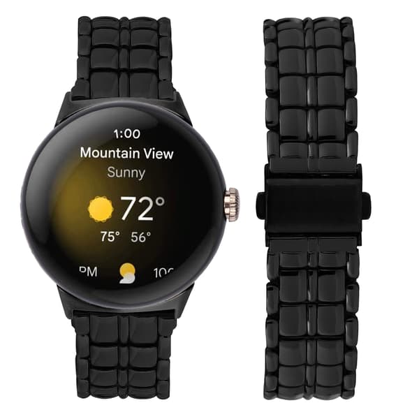 Google Pixel Watch metalrem Slank og stilfuld Black