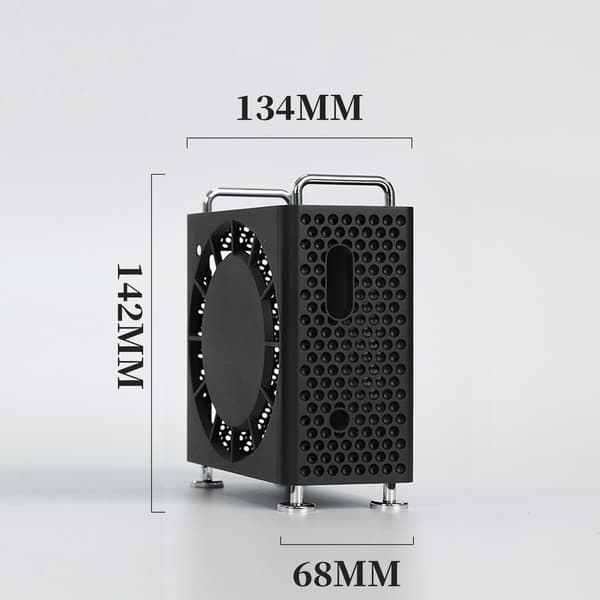 Beskyttende etui og stativ til Mac mini M4/Pro Black