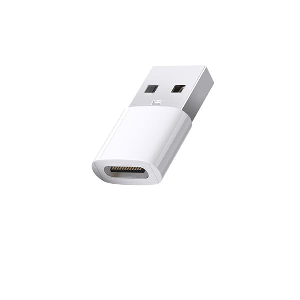 2-pak USB C til A-adapter (ABS-plast) til hurtig opladning og dataoverførsel