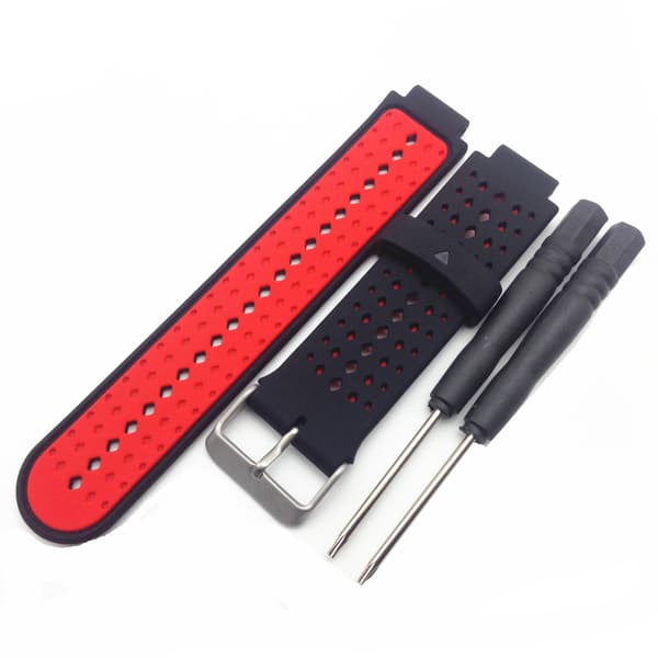 Klockarmband för Garmin Forerunner Black+Red