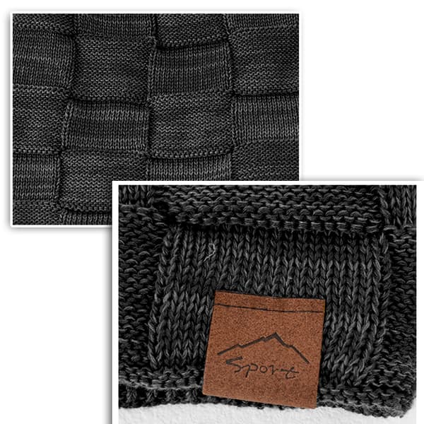 Beanie Hat, Warm Slouchy Thick Skull Strikket Vinter Fall Hat Black
