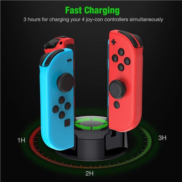 Nintendo Switch Joy-Con ladestasjon for 4 spillkontroller