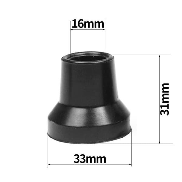 Halkfria Käppspetsar - Ökad Säkerhet & Stabilitet, 3-pack S