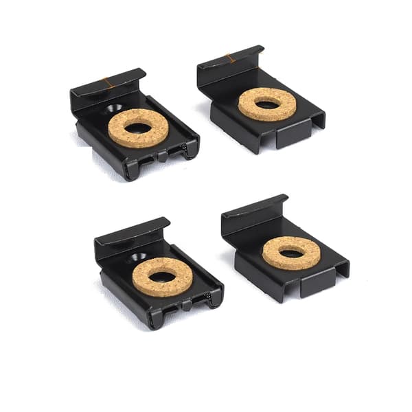 Jernklips til speil, 4-pakning Black